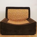 Modular armchairs panarea chenille by lev & lev, 1970s, set of 5