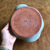 Empty pocket or cup in handmade glazed ceramic