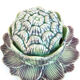 Artichoke mustard in green and purple purple slurry