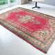 One  a KiND vİNTAGE tURKİSH oUSHAK rUG  SKU 2004