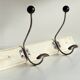 ANTIQUE SCHOOL COAT RACK White Wood