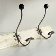 ANTIQUE SCHOOL COAT RACK White Wood