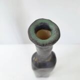 VINTAGE BOTTLE VASE STONEWARE CERAMIC 1960 SIGNED DLG LA BORNE 60S 1960S