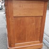 Oak and marble chest of drawers