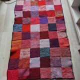Patchwork wool blanket