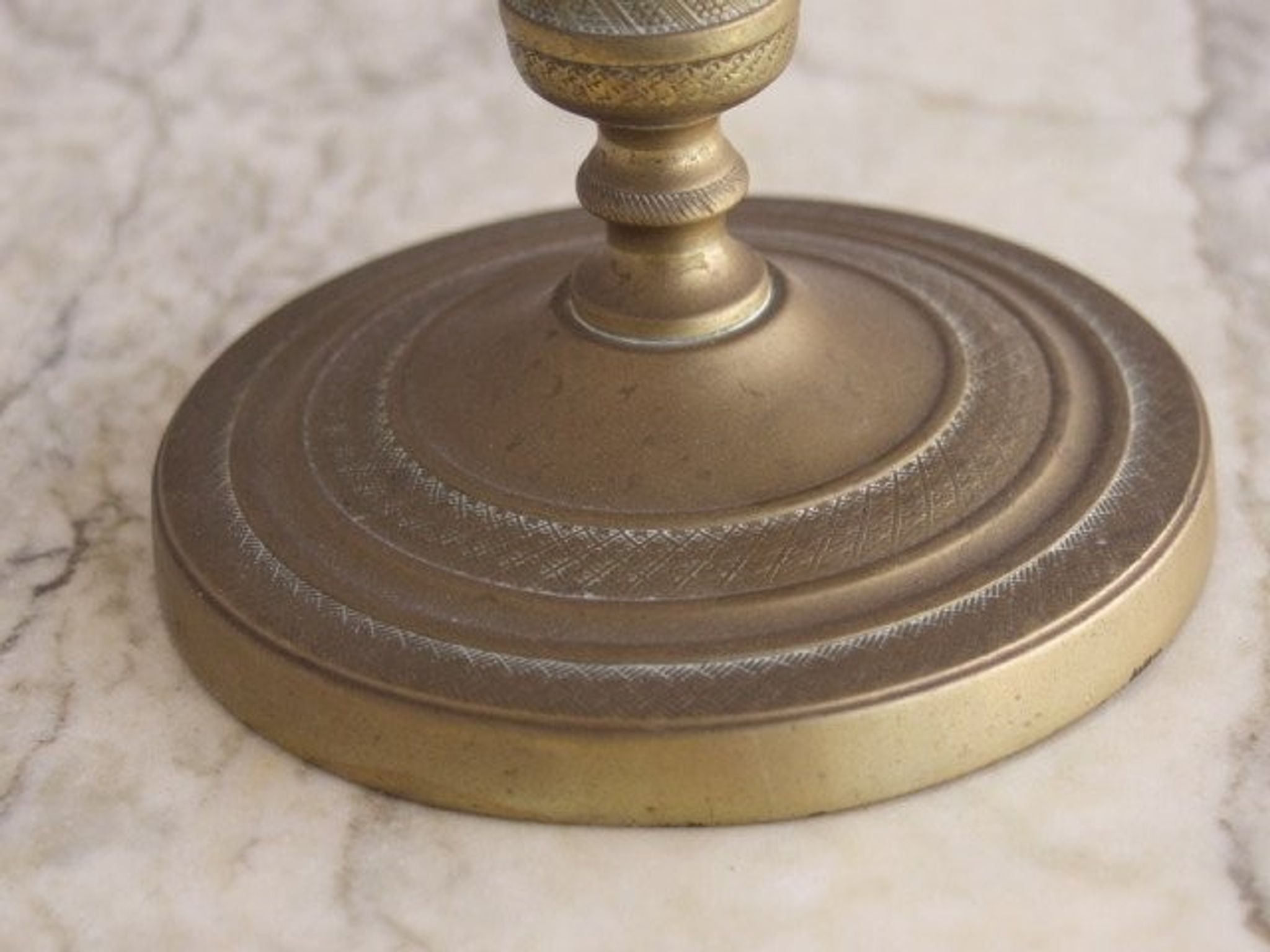 Pair of candlestick era bronze Empire
