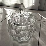 Set of Bohemian crystal salad bowls and candy dishes