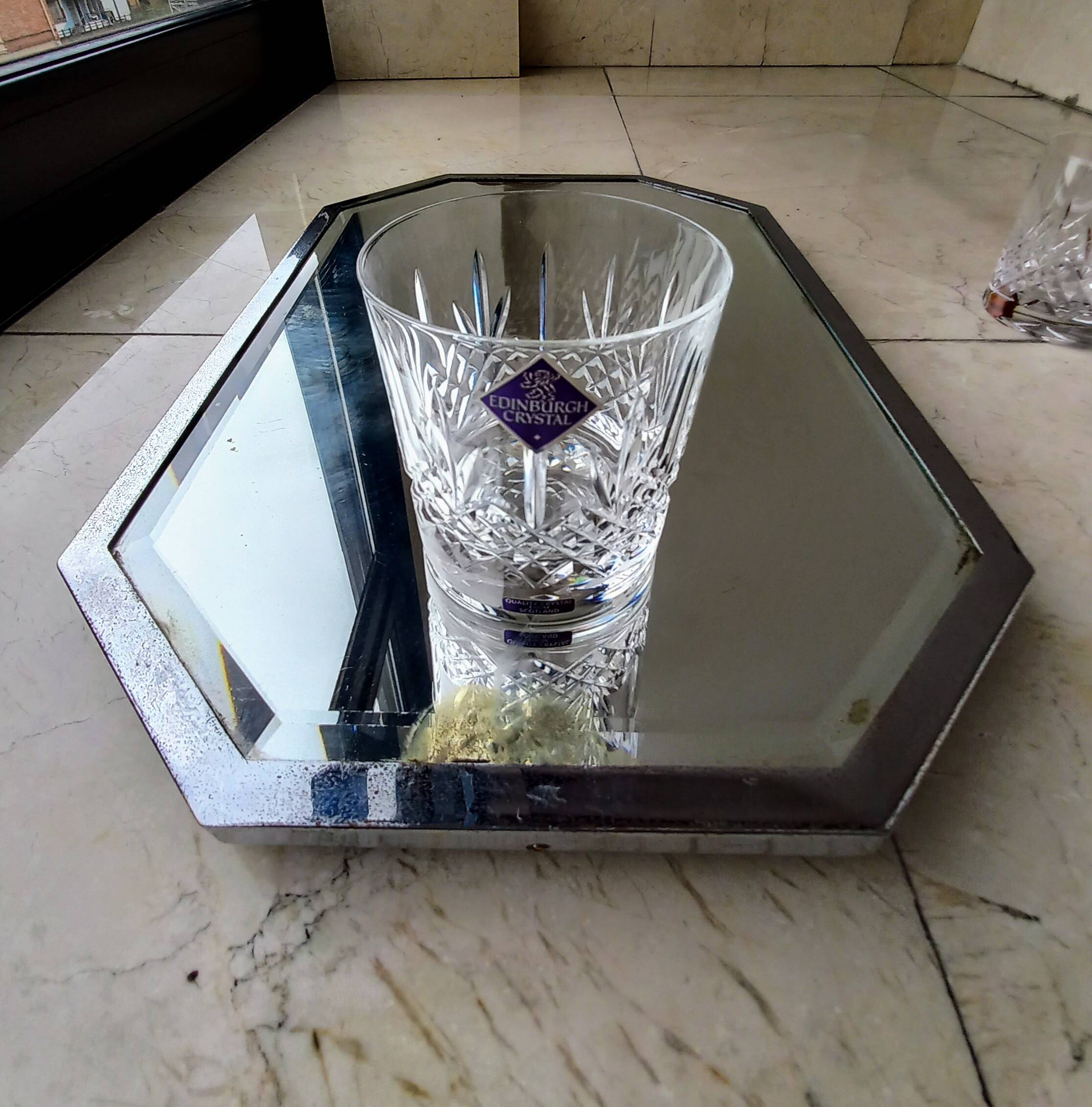 4 Edinburgh Crystal whiskey glasses