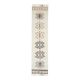 1970s Vintage Turkish Hand-Knotted Wool Cotton Beige Runner Rug 87x366