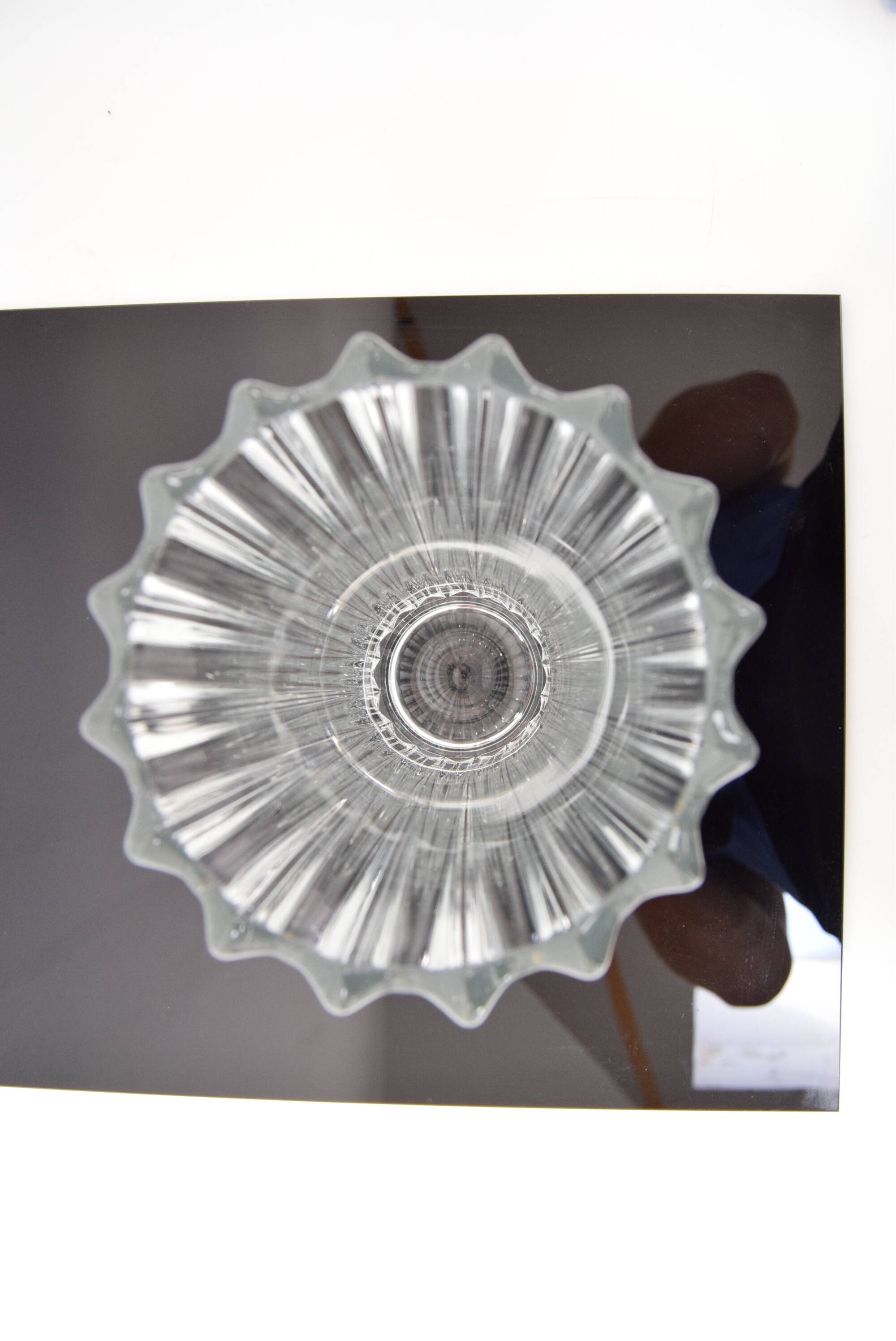 Art Crystal Glass Vase,Crystalex Novy Bor,1970's.