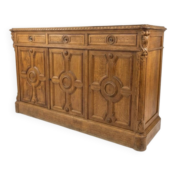 Buffet bas en chêne du XIXème