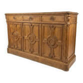 Buffet bas en chêne du XIXème