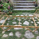 Rattan basket bed