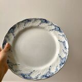 Round dish in Iron Earth K&G Lunéville model "Angèle" late 19th century