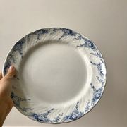 Round dish in Iron Earth K&G Lunéville model "Angèle" late 19th century