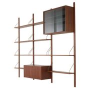 Teak modular shelving unit, Danish design, 1970s, made in Denmark