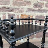 Napoleon III style blackened wood bookcase