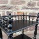 Napoleon III style blackened wood bookcase
