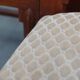 Set of four rattan Art Deco design dining chairs with high back