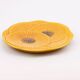 Vintage Vallauris ceramic plate - 1960s yellow floral design
