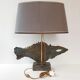 Table lamp in bronze & marble 1970