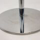 Mid century italian flower table chrome and glass, 1980s