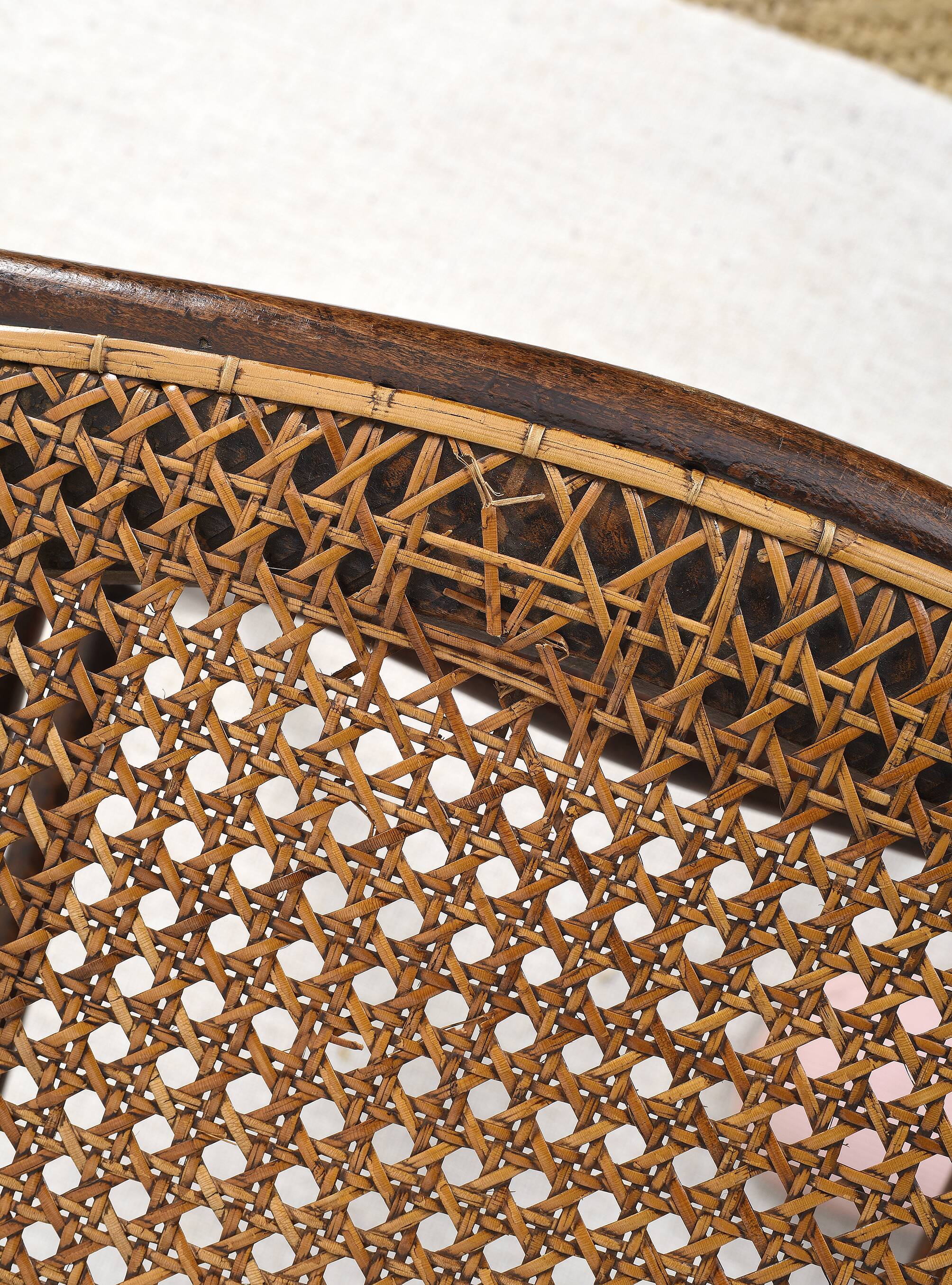 Old cane bistro chair