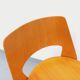 Chaise Mondor vintage de marque Baumann en bois des années 60