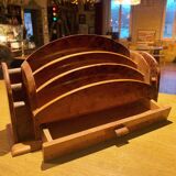 Mail holder in thuja, Art Deco style