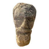 Old stone head