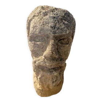 Old stone head