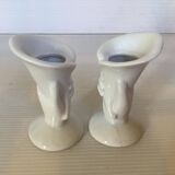 Pair of mini hand candle holders