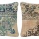 Set of 2 vintage Turkish cushion covers 41x41 cm