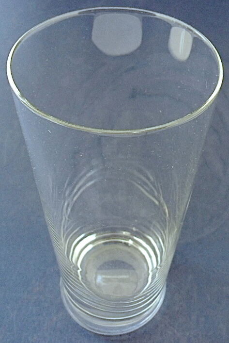 Suite of six glasses with orangeade, long drink, water or table in colorless crystal.