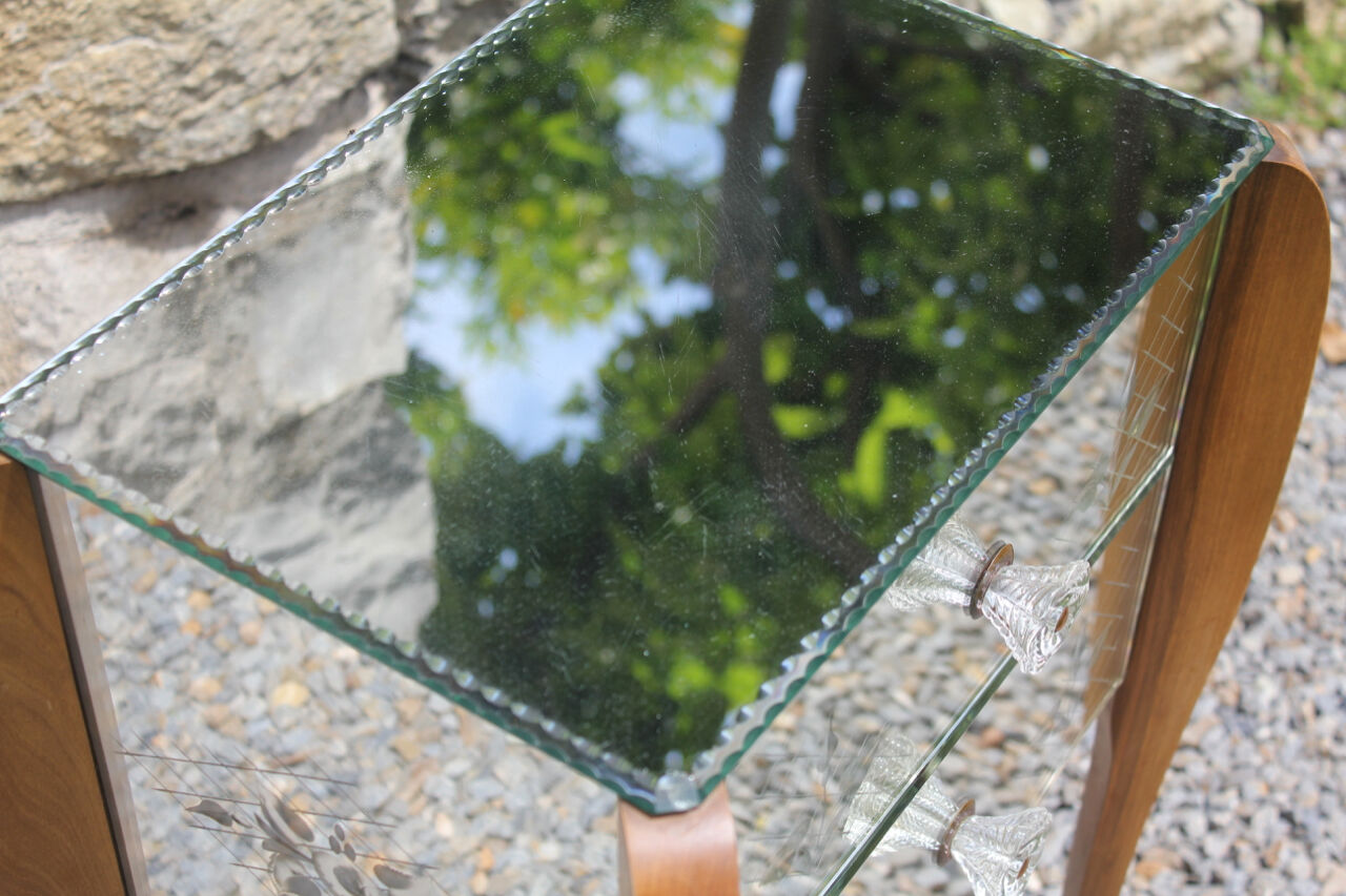 Art deco bedside mirror