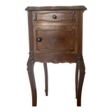 Pink marble bedside table