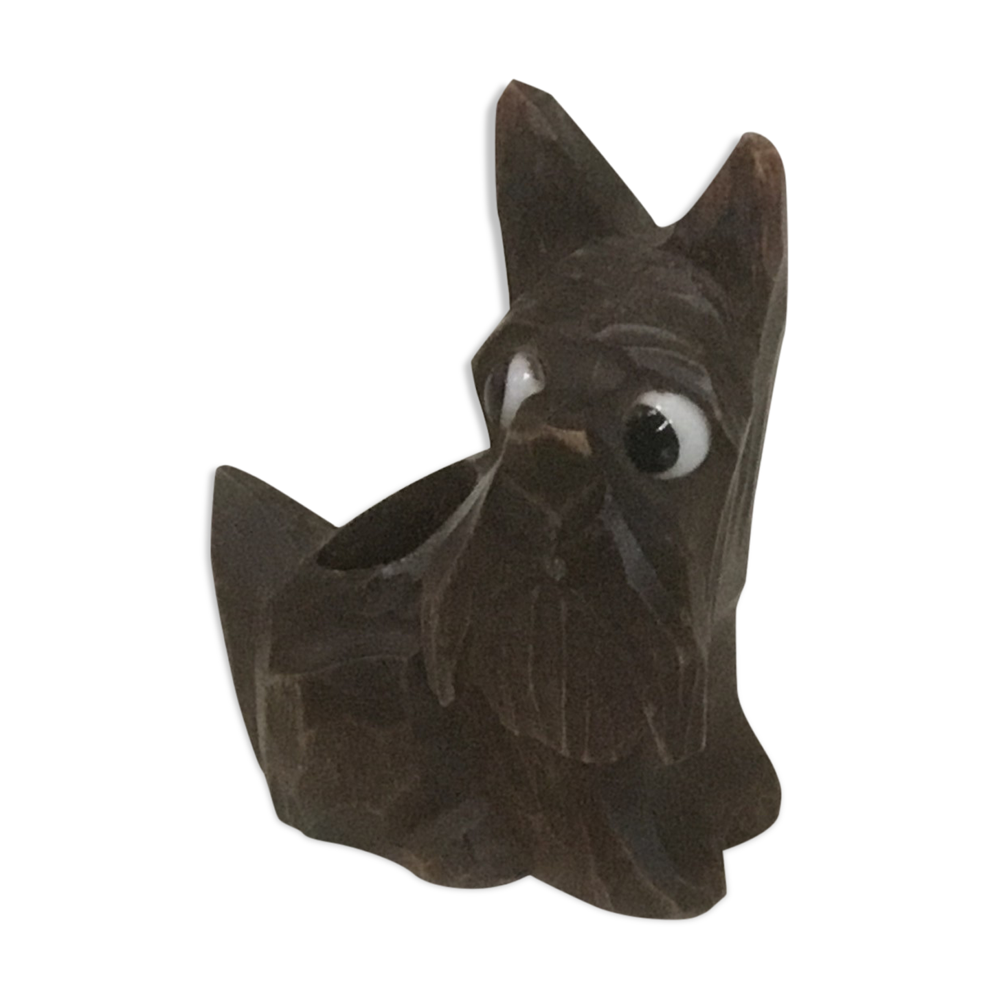 Candle holder dog art deco