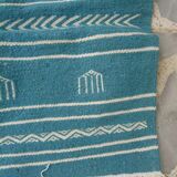 Kilim blue and white handmade  95x140cm