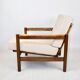 Fauteuil vintage en boucle beige, 1970