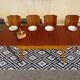 Extendable table, compass legs