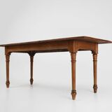 Rustic Farmhouse Table in Pine Wood, France, 1850s