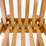 Ensemble de deux chaises pliantes en hêtre, conçues par l'architecte Otto Rothmayer.