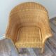Vintage 70s rattan and wicker chair