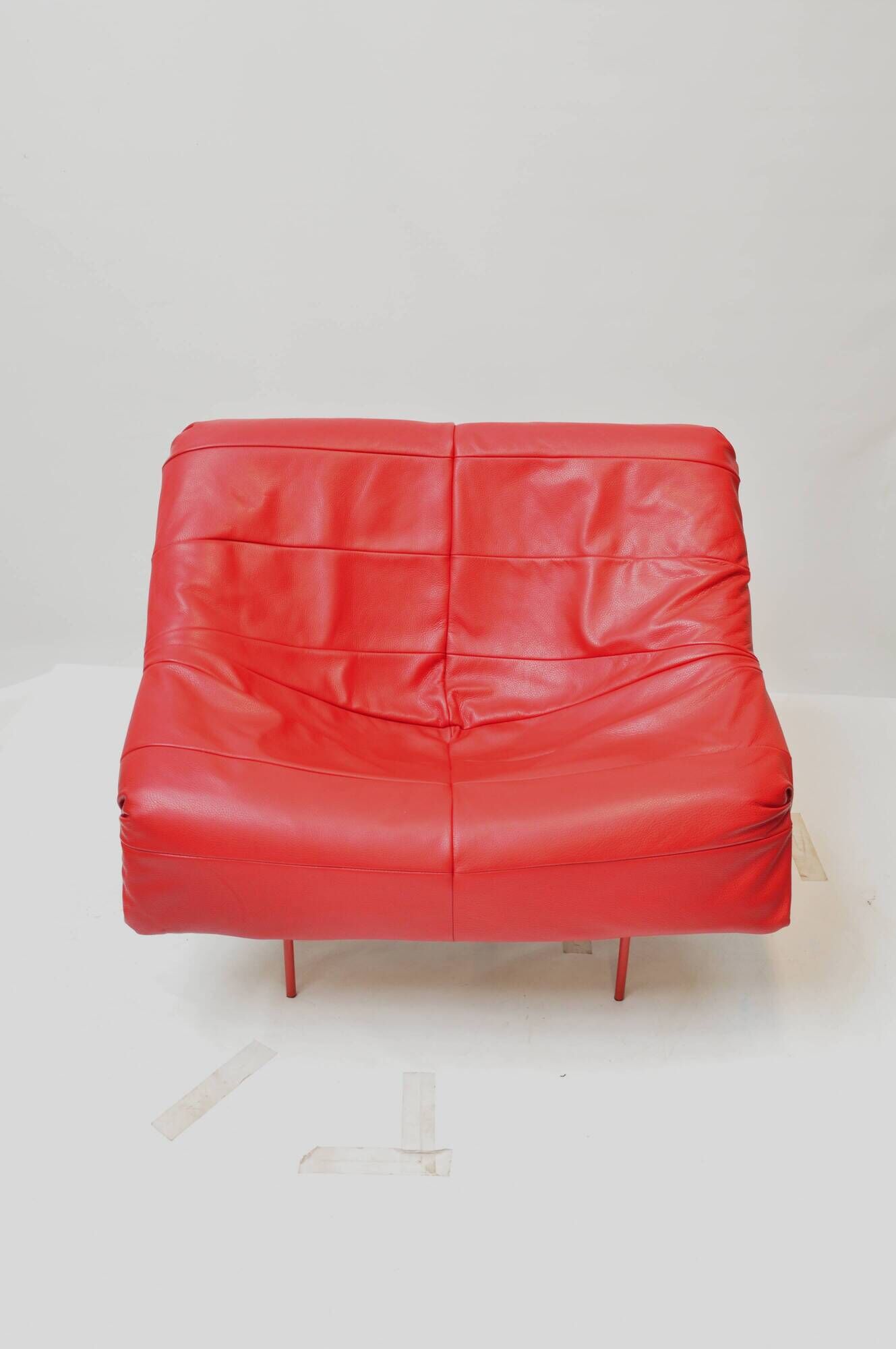 Vintage Montis Butterfly lounge chair by Gerard van den Berg in red leather