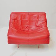 Vintage Montis Butterfly lounge chair by Gerard van den Berg in red leather