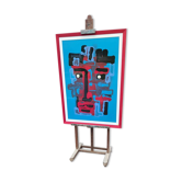 Tableau visage en abstraction