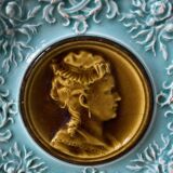 Old plate in slurry, Villeroy and Boch