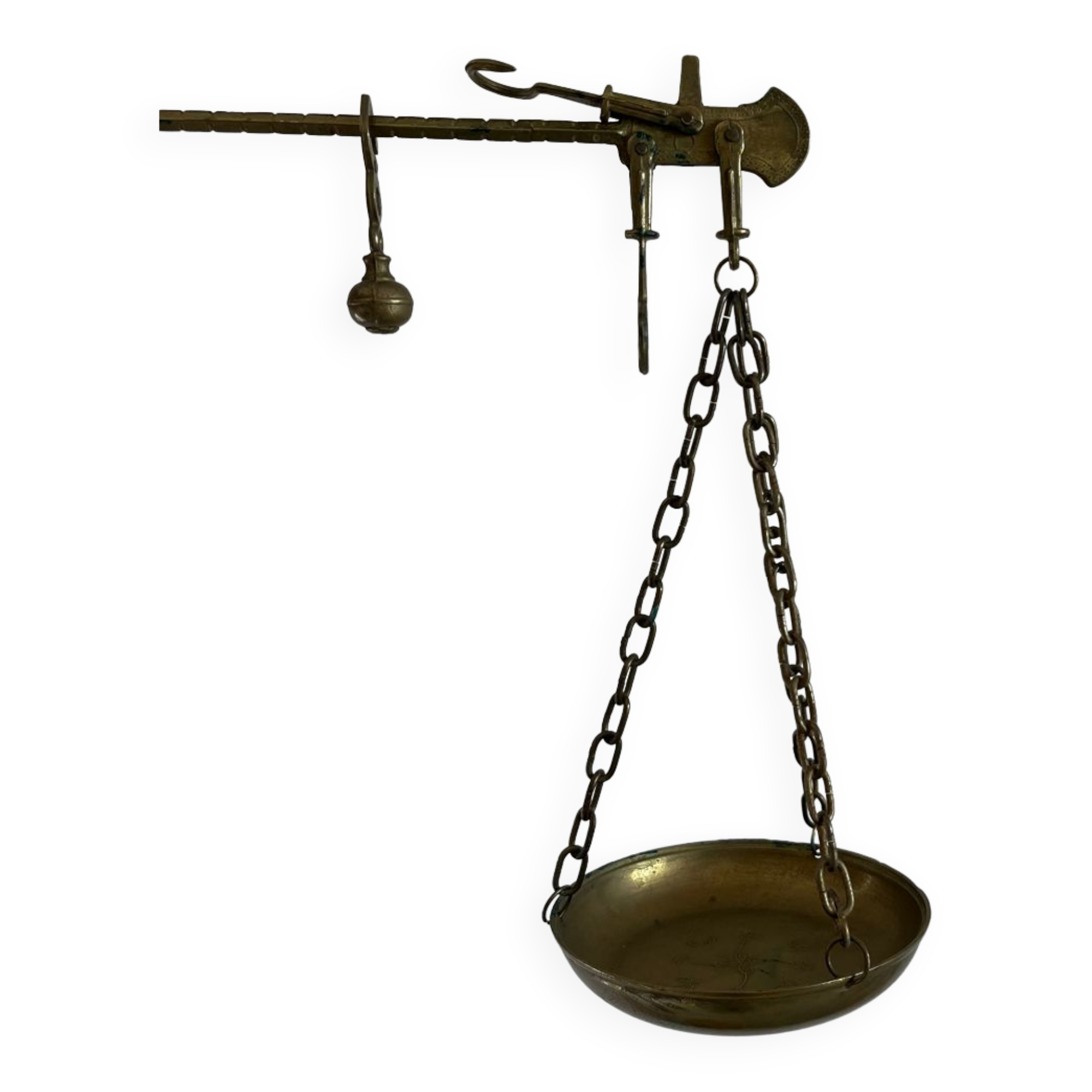 Balance romaine laiton