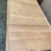Renovated extendable farmhouse table in solid wood 140-240cm 1960