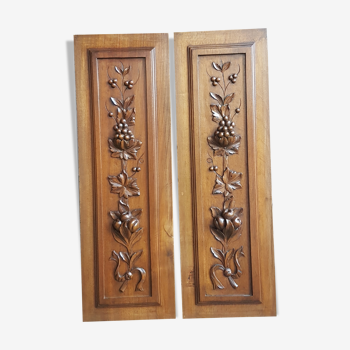 Pair of decorative panels former 19th century